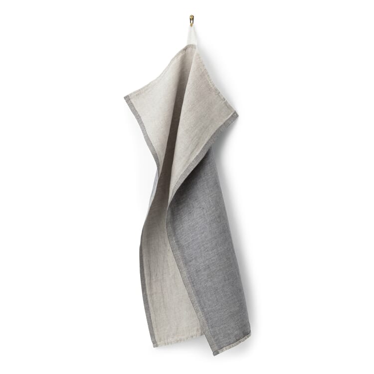 Finnish linen tea towel, Blue