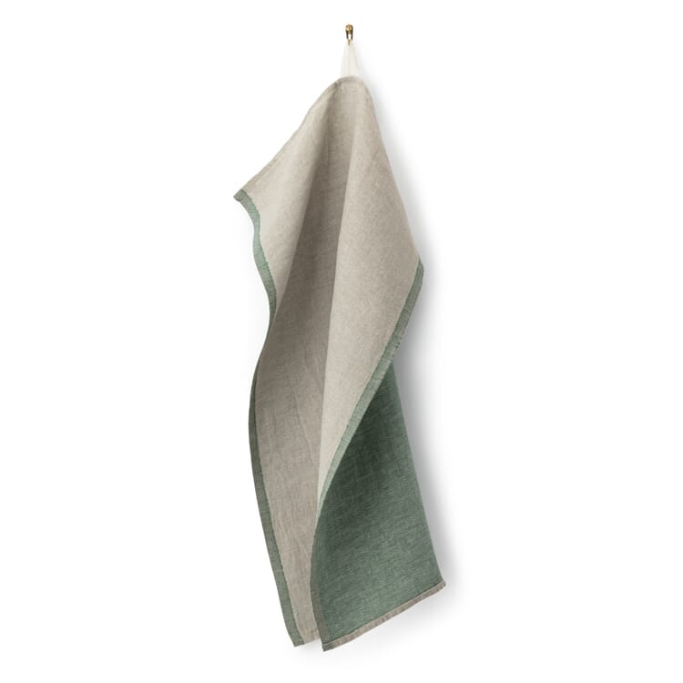 Finnish tea towel linen, Green