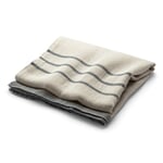 Large Linen Blanket Ecru-Grey