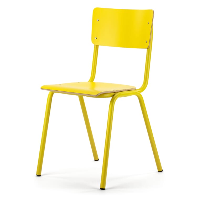 Chaise Colegio, Jaune / jaune soufre RAL 1016