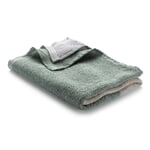 Wafel Piqué Lyocell Linnen Handdoek Natuurlijk groen-lichtgrijs Douche handdoek