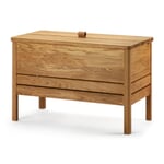 Chest bench oak wood short