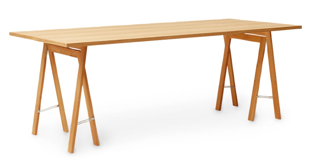 Tischplatte Eichenholzfurnier, 205 x 88 cm