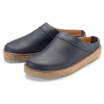 Unisex-tøfler i okselæder Mørkeblå