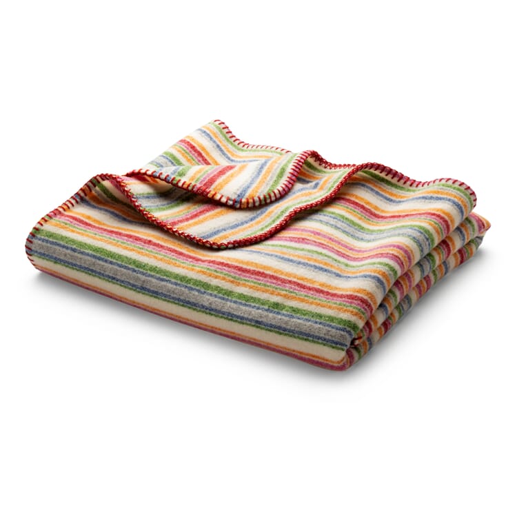 Children's Merino Wool Blanket, Striped