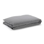Bettbezug Baumwolle Grau 155 × 220 cm