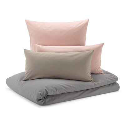 Duvet Cover Cotton Grey 135 200 Cm, Pink Duvet Cover Ikea