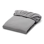 Drap-housse coton Gris 140 × 200 cm