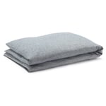 Housse de couette en flanelle à chevrons Bleu 155 × 220 cm