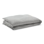 Housse de couette en flanelle à motif chevrons Gris 135 × 200 cm