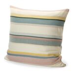 Pillowcase structure stripes Petrol yellow 80 × 80 cm