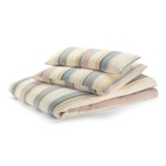 Comforter cover structure stripes Petrol yellow 135 × 200 cm