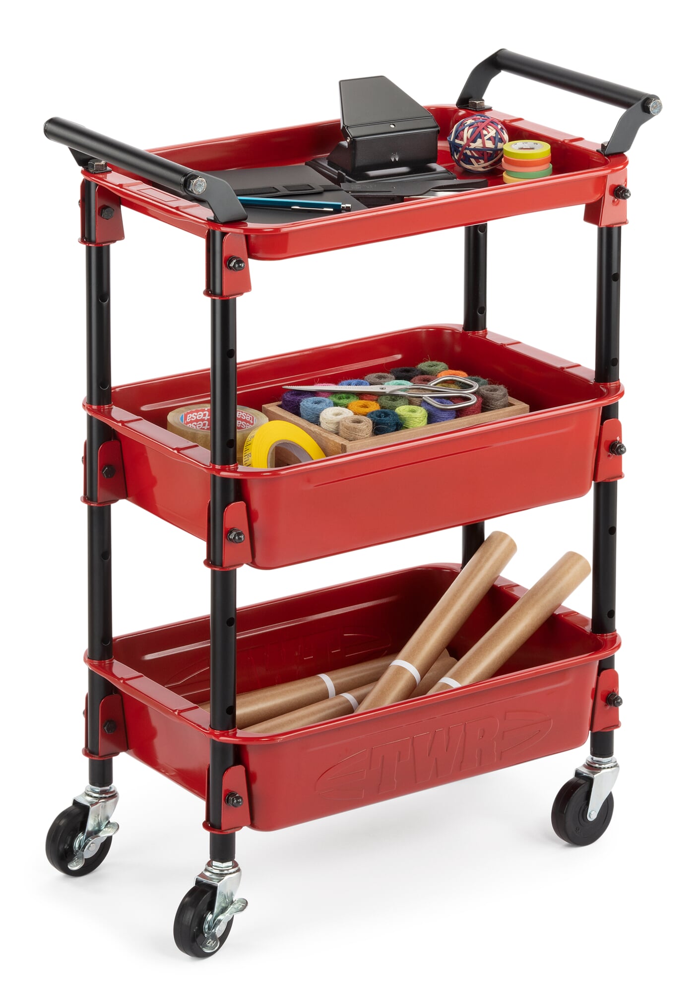 Werkzeugtrolley, 4-fach 1k.2.2.1 gelb Werkzeugtrolley, 4-fach 1k.2.2.1 gelb