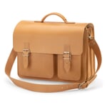 Sac d'enseignant en cuir de vache Naturel