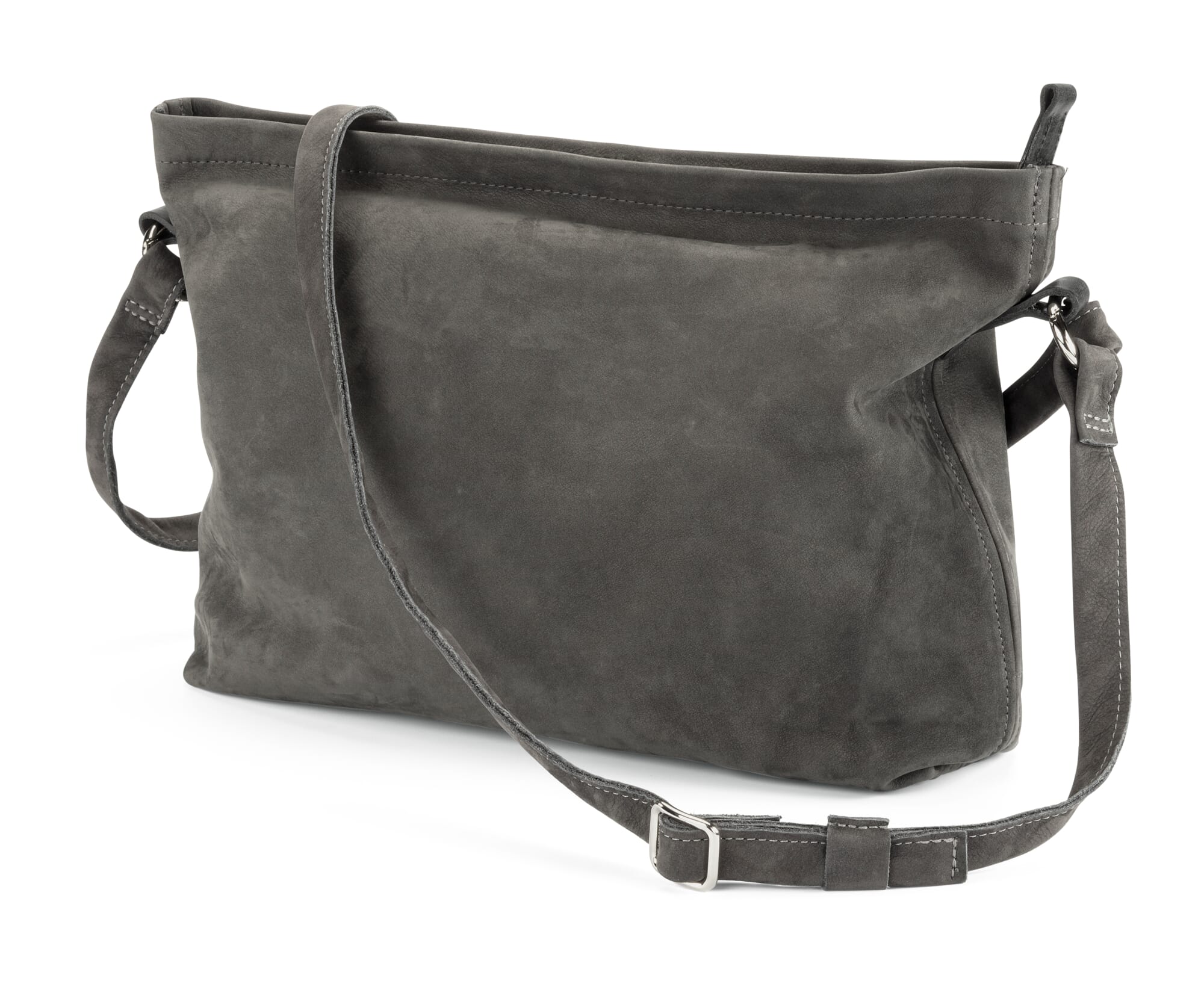 Grey suede shoulder discount bag