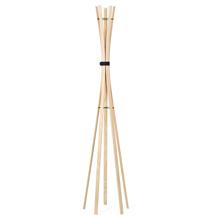 Portemanteau Bengel, Naturel / RAL 7021 Gris noir