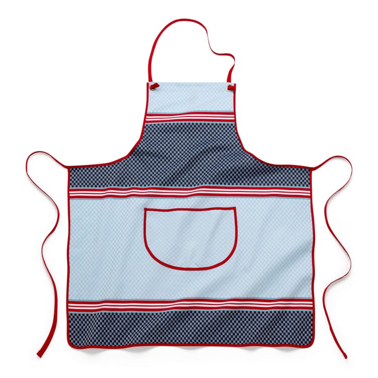 Schort geruit, Blauw / Rood