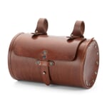 Handlebar bag barrel cowhide