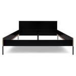 Headboard for bed Hans, black 160 cm