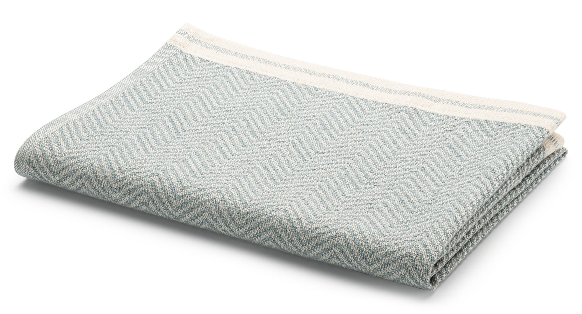 Black Herringbone Stripe Dish Towel