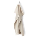 Viskestykke med sildebensmønster Beige