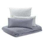 Duvet cover half linen striped Blue-Grey 155 x 220 cm