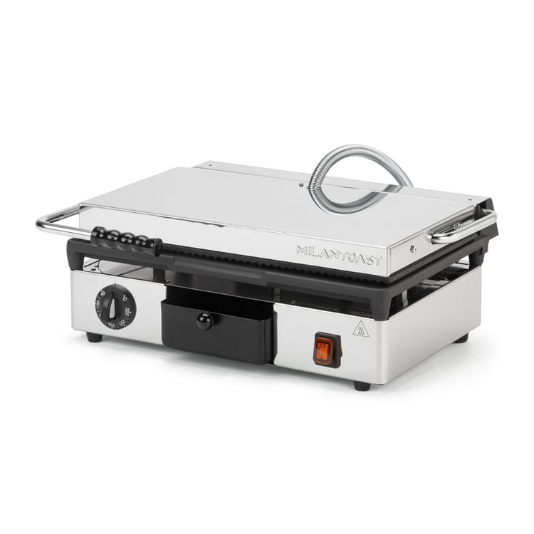 Kontaktgrill elektrisk stor, glat/tandet