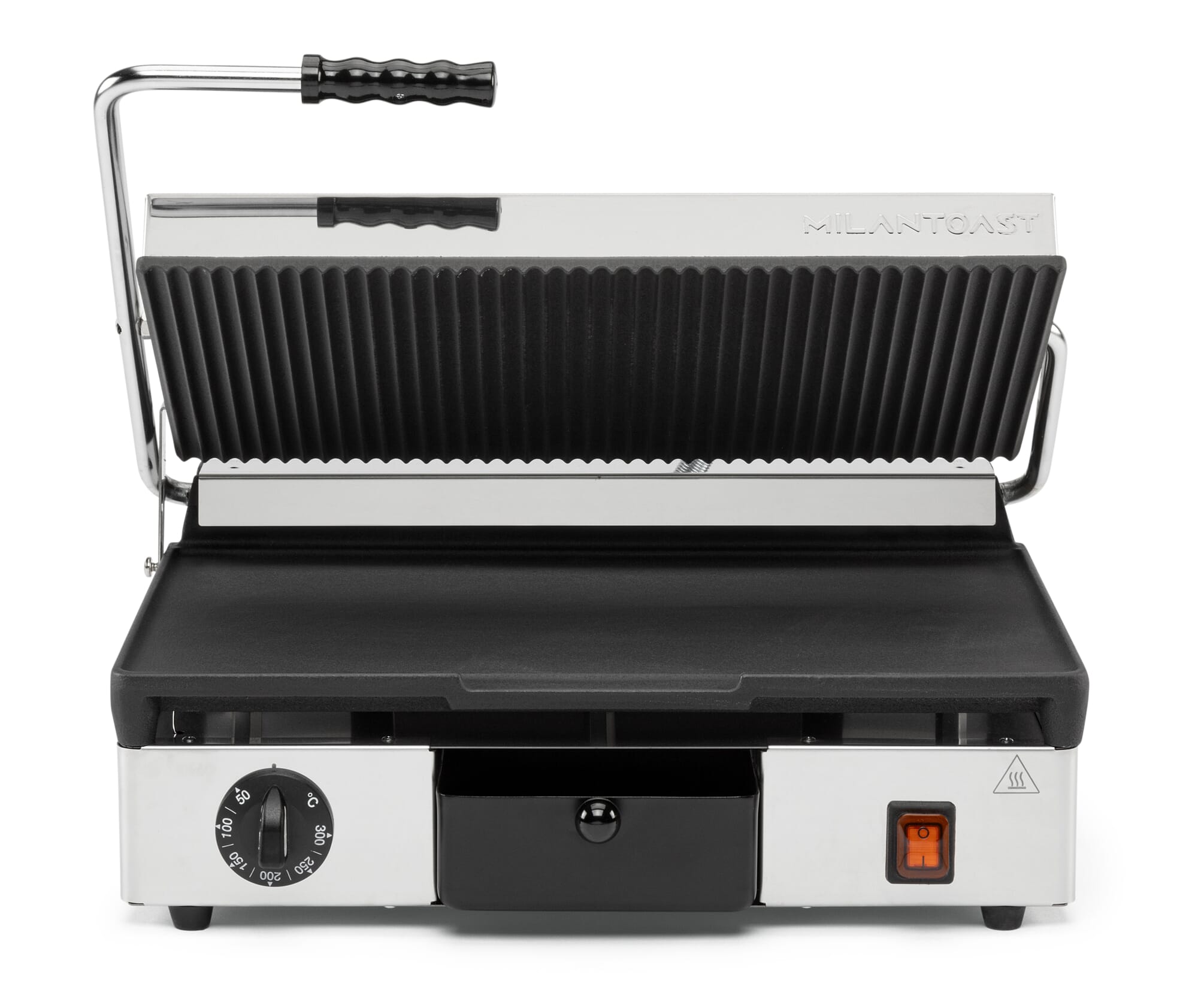 L530 Elektro Kontaktgrill Gerillt oder Glatt Toastmaschine Buffalo Toaster Grill 
