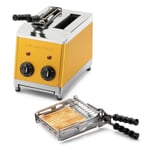 Classic sandwich toaster with tongs Gold