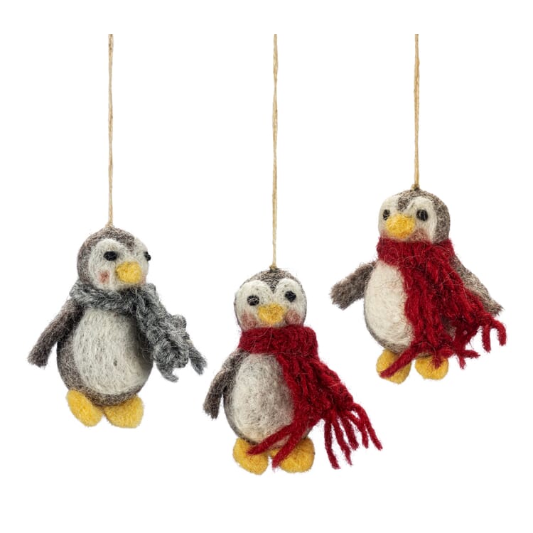 Pingüinos de fieltro