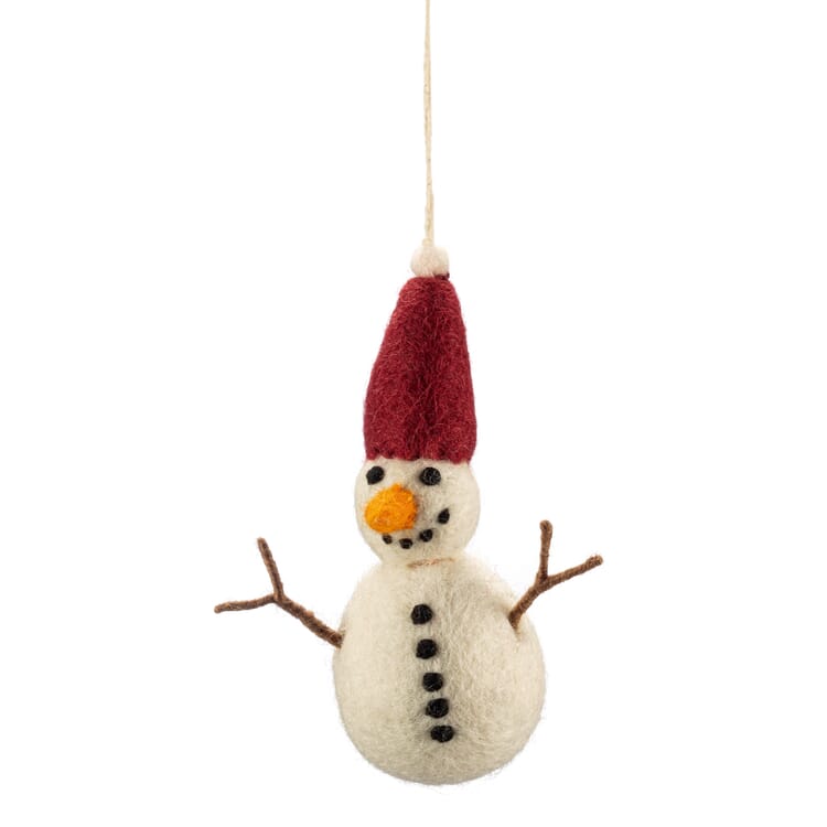 Pupazzo di neve in feltro
