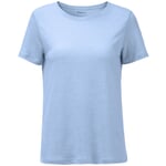 Ladies Linen T-Shirt Light blue