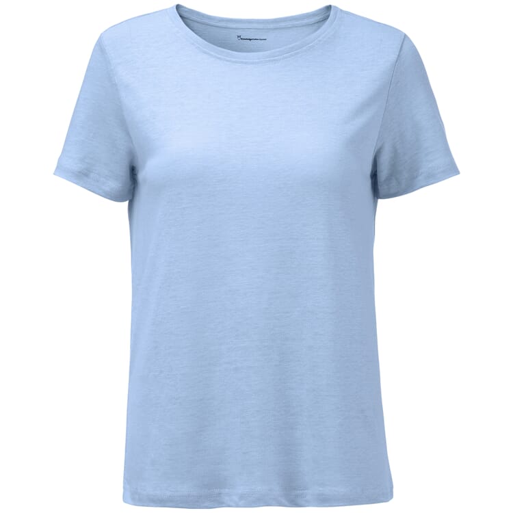 Linnen dames-T-shirt, Lichtblauw
