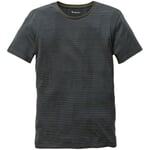 Men T-shirt striped Dark green