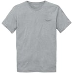Heren T-shirt borstzak Grijs melange