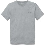 Herren-T-Shirt Brusttasche Graumelange