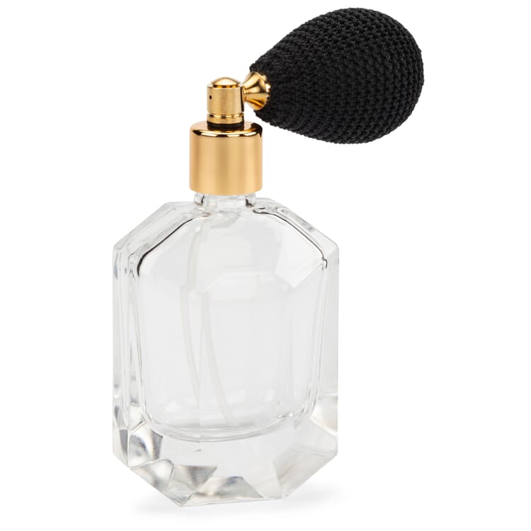 Perfume bottle with ball pump