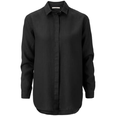 kogel ethisch Haalbaarheid Ladies shirt blouse linen, Black | Manufactum