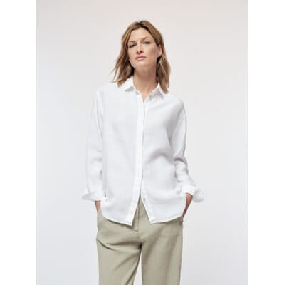 Ladies blouse linen, White | Manufactum