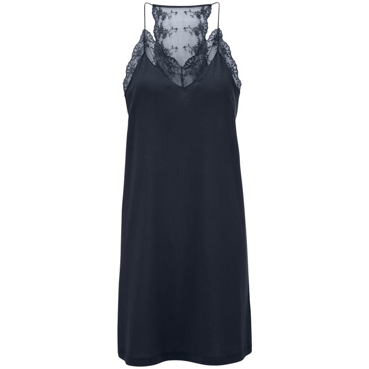 Ladies undergarment with lace, Blue-black