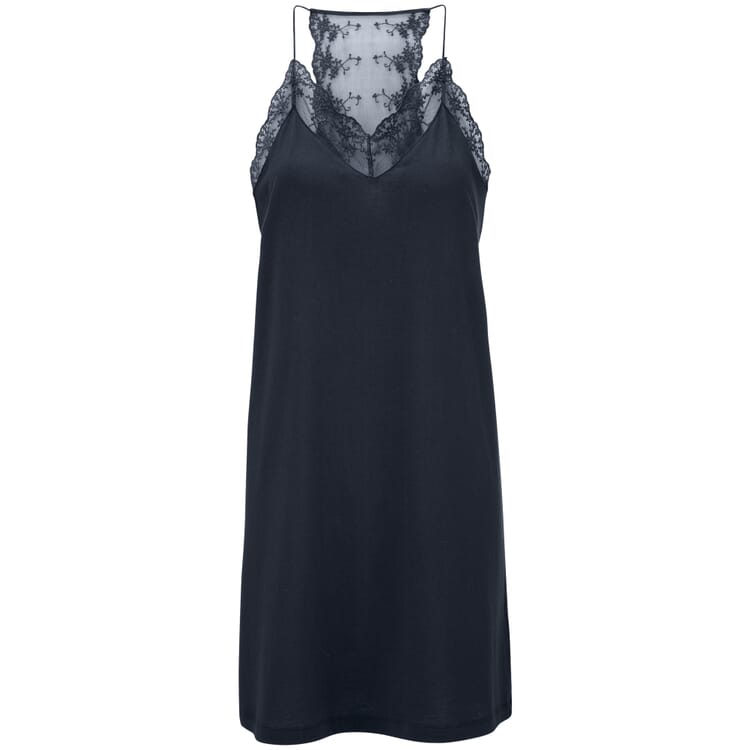 Women’s Underdress with Lace, Blue-black