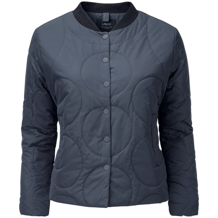 Ladies' quilted jacket recycled, Blue-black