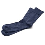 Chaussette unisexe laine-coton Bleu