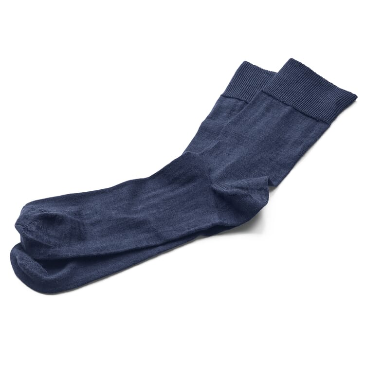 Unisex sock wool-cotton, Blue