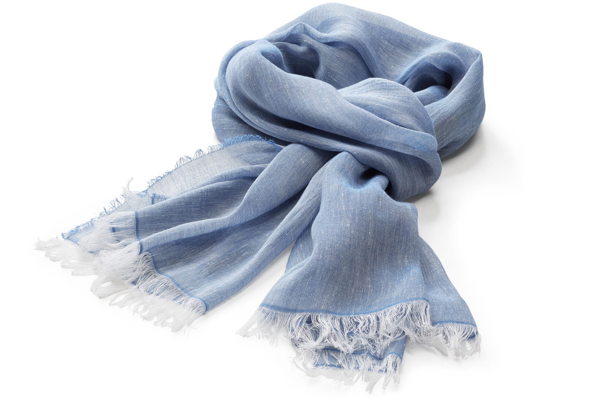 binden Briesje Subjectief Heren sjaal linnen katoen, Lichtblauw | Manufactum