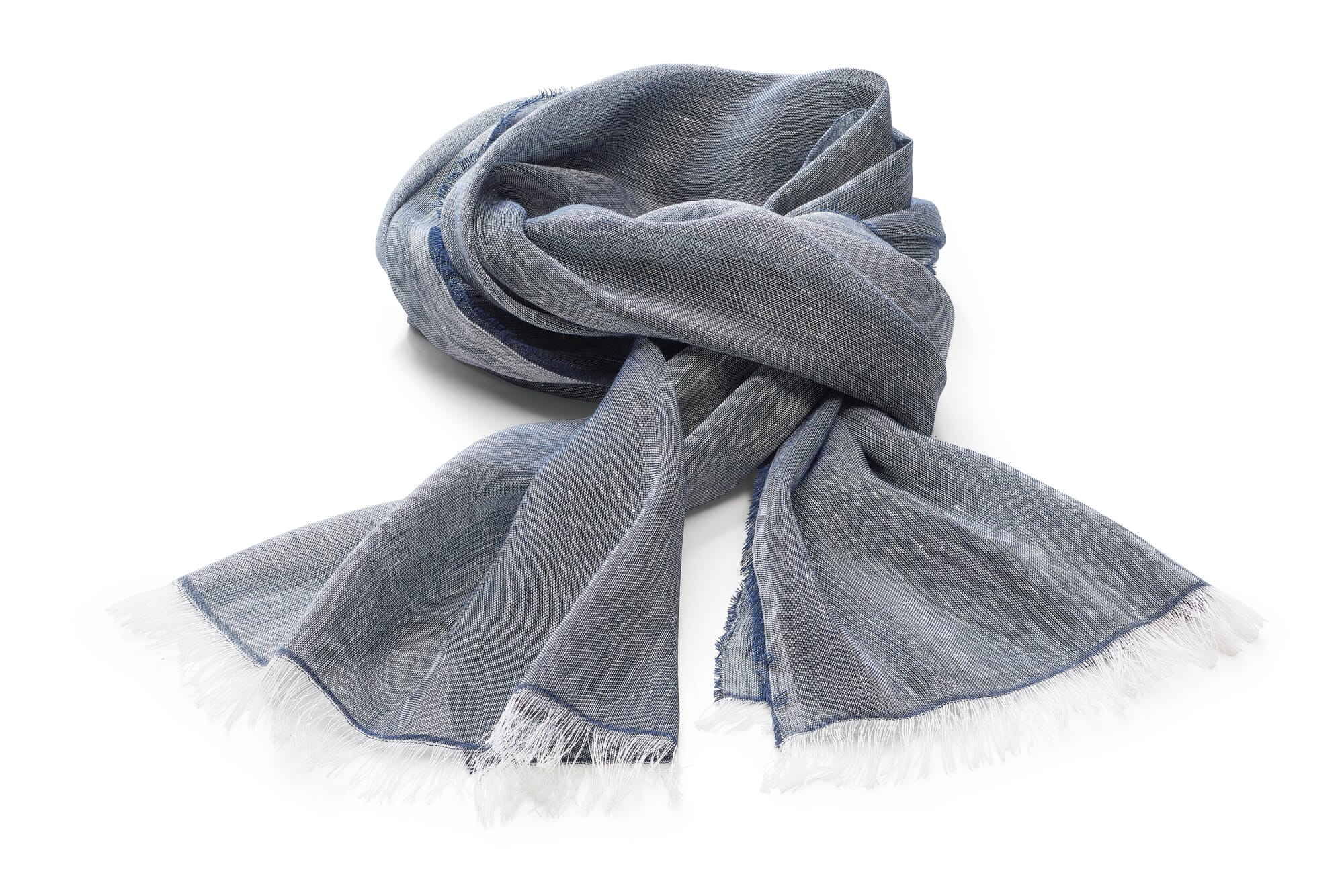 stimuleren Krijgsgevangene Productiviteit Heren sjaal linnen katoen, Blauw | Manufactum