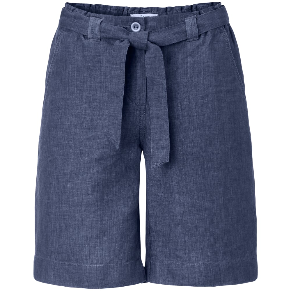 Ladies Bermuda Pants, Blue Manufactum