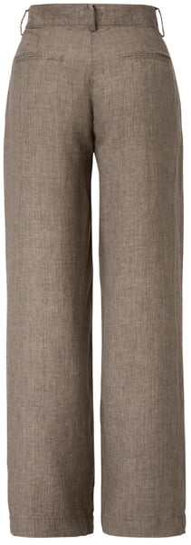 Pantaloni da donna con pieghe in vita Grigio-marrone