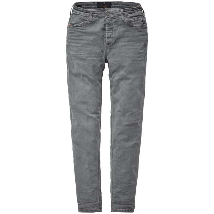 Men Jeans Regular Slim Fit, Gray