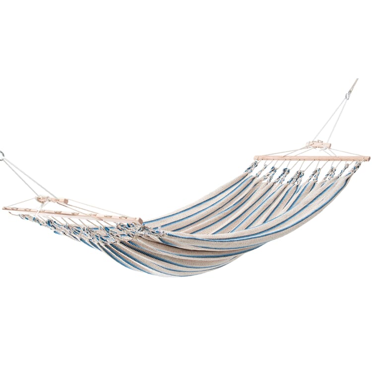 Amaca doppia in cotone, Beige-blu